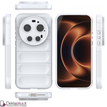 Magic Shield guminis dėklas - baltas (Xiaomi 17 Ultra)